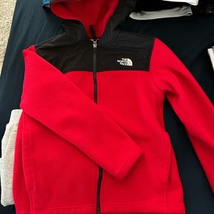 North face youth fleece jacket